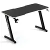 Image de Amstrad DESK120Z-WHITE Bureau Informatique ou Gamer avec Finition Blanc - Largeur 1m20 - Style Carbone - Porte Casque & gobelet