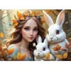 Image de Alipson Puzzle Lady and Bunnies Puzzle-F-50129