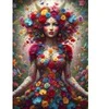 Image de Alipson Puzzle Femme Fleurs Puzzle-F-50303