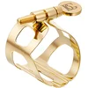 Image de Ligature traditionnelle laquée dorée - Saxophone alto