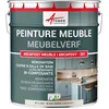 Image de Peinture Meuble Cuisine, Salle de Bain - Résine bois stratifié mélaminé, porte placard, plan de travail - ARCAPOXY MEUBLE-2.5 kg (jusqu'à 30 m² en 2 couches) Blanc Crème - RAL 9001-ARCANE INDUSTRIES