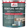 Image de Peinture meuble, cuisine, salle de bain, résine, bois, stratifié, mélaminé, porte, placard, plan de travail : Arcapoxy meuble-1 kg (jusqu'à 12 m² en 2 couches) Bleu D'eau - RAL 5021-ARCANE INDUSTRIES