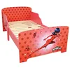Image de MIRACULOUS Fun House Ladybug 713483 Lit pour Enfant 140 x 70 cm avec sommier à Lattes sans Matelas, Rouge, 1 Personne