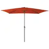 Image de Parasol droit - 300 x 200 cm - Aluminium - Toile paprika