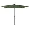 Image de PROLOISIRS Parasol de jardin droit inclinable Manivelle 3 x 2 m en Aluminium et acier - kaki, Large