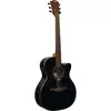 Image de LAG Guitars Tramontane 118 T118ACE-BLK Black elektrisch-akoestische westerngitaar