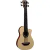 Image de LAG Guitars Tiki Uku TKB150FCE Fretless Tiki Bass fretloze elektrisch-akoestische bas-ukelele met gigbag