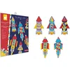 Image de Juratoys- JuratoysJanod 10 fusees en Papier a creer, J07988, Multicolore, Taille Unique