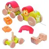 Image de Jouet en bois Train de petits animaux Zigolos Janod JANOD08115