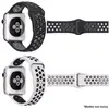 Image de Bracelet IBROZ Apple Watch Sport 42/44/45mm noir+blanc