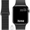 Image de Bracelet IBROZ Apple Watch Cuir Loop 42/44/45mm noir