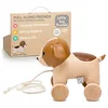 Image de Les Animaux à Tirer Little Big Friends | Jouet à Tirer pour Bébé | Jouet Traditionnel | Facile à Nettoyer | Sûr pour bébé | Adrien Le Chien