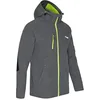 Image de North Ways Veste Softshell Borel Gris Chiné Et Jaune Fluo, Jaune, M