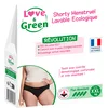 Image de Love & Green - Shorty Menstruel Lavable Ecologique, coton BIO - Taille XXL (46) - Flux Normal