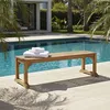 Image de Teck'Attitude Banc en Teck Ecograde Wimbledon 140 cm (sans Dossier)