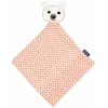 Image de Doudou plat 28cm coton bio Ours polaire Coq en Pâte® - Doudou Coton b 21DOUOBL