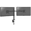 Image de KIMEX - Support moniteur - Fixation bureau à travers table / en bord de table - Pour 2 écrans 13-32 pouces - Inclinable - Articulé - Rotatif - 015-1622