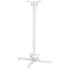 Image de KIMEX 052-3010 Support Plafond vidéoprojecteur, Hauteur 60-90cm, Blanc