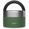 Image de QWETCH - Boîte à déjeuner isotherme en acier inoxydable avec poignée - Récipient alimentaire - Garde les aliments chauds 5 h / froid 7 h - Étanche et sans BPA (kaki, 650 ml)