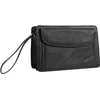 Image de Pochette Gérard Henon Arizona Cuir De Vachette Gras Pleine Fleur GH 5202, Noir, Taille unique, Contemporain