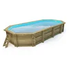 Image de Piscine bois " Ibiza 145 " - 8.57 x 4.57 x 1.45 m + Bâche à bulles 180 µ + Bâche hiver 280 gr/m²