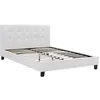 Image de Lit double en pvc "Julia" - 160 x 200 cm - Blanc