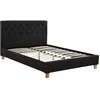 Image de Lit double "Emmy" - 140 x 190 cm - Gris