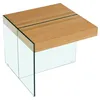 Image de Table basse "Agrigento" - 60 x 60 x 50 cm - Finition chêne