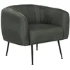 Image de Fauteuil en tissu "Diana" - 1 place - Gris foncé