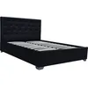 Image de Lit double avec coffre "Tino" - 160 × 200 cm - Noir