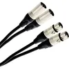 Image de Câbles symétriques XLR Plugger Cable bretelle 2 x XLR Mâle / 2 x XLR Femelle (0,6 m)