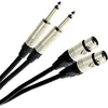 Image de Câbles jack/mini-jack Plugger Cable bretelle 2 x Jack Mâle / 2 x XLR Femelle (0,6 m)