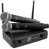 Image de Système complet sans fil UHF BoomToneDJ UHF DUO - 2 microphones dynamiques main - Double Canal - 663.5 et 682.2 MHz. Idéal pour Chant, Discours, Karaoke, Animation.