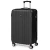 Image de Todeco Valise Grande Taille ABS Valise de Voyage 78x51x28cm Noir
