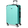 Image de Todeco Valise Grande Taille ABS Valise de Voyage 78x51x28cm vert d'eau