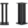 Image de Norstone Stylum Square Noir Satin Pieds pour Enceintes (la Paire)