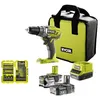 Image de Pack RYOBI Perceuse-visseuse R18DD3-2415BS 18V OnePlus - 2 batteries 4,0 Ah - 1,5Ah - Chargeur - 38 accessoires perçage-vissage-boulonnage Outillage RAK38DSDI2