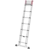 Image de Hailo - Echelle télescopique Pliable 9 échelons 2m60 en Aluminium Hailo Flexline