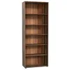 Image de Meubletmoi Bibliothèque/Étagère H. 198 x L. 74 cm Décor Bois Vintage avec 5 Étagères et 4 à Hauteur Réglable - Design Sobre et Moderne - Maria