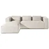 Image de Lisa Design - Canapé d'Angle Gauche - Stella en Velours Côtelé - Sofa Beige 4 Places - Salon