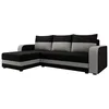 Image de Best Mobilier - Canapé d'Angle Convertible avec Coffre Réversible Harvey en Tissu - Canapé Lit - Sofa Gris 4 Places - Angle Droit - ou Gauche - Salon