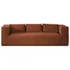 Image de Lisa Design - Canapé Stella en Velours Côtelé - Sofa Terracotta 3 Places - Salon