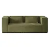 Image de Lisa Design - Canapé Stella en Velours Côtelé - Sofa Vert 2 Places - Salon