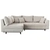 Image de Lisa Design - Canapé d'Angle Gauche - Rune en Velours Côtelé - Sofa Gris Clair 4 Places - Salon