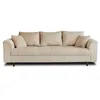 Image de Lisa Design - Canapé Rune en Velours Côtelé - Sofa Beige 3 Places - Salon