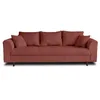 Image de Lisa Design - Canapé Rune en Velours Côtelé - Sofa Terracotta 3 Places - Salon