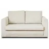 Image de Lisa Design - Canapé Droit Convertible Déplimousse Marilia en Velours Côtelé - Canapé Lit - Sofa Beige 2 Places - Salon