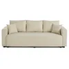 Image de Best Mobilier - Canapé Convertible avec Coffre Regala en Tissu - Canapé Lit - Sofa Beige 3 Places - Salon