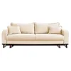 Image de Lisa Design - Canapé Convertible avec Coffre Albane en Velours Côtelé - Canapé Lit - Sofa Beige 3 Places - Salon