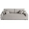 Image de Lisa Design - Canapé Convertible avec Coffre Pivoine en Velours Côtelé - Canapé Lit - Sofa Gris Clair 3 Places - Salon
